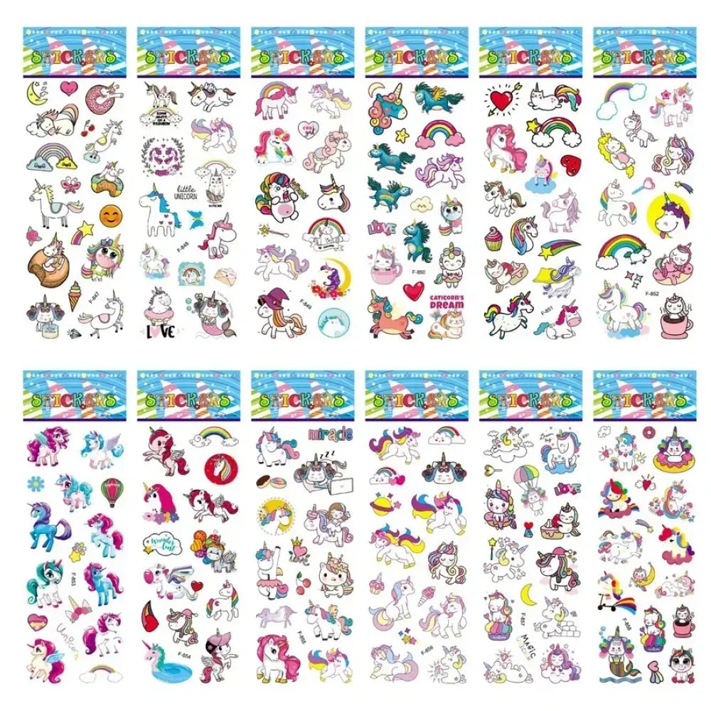 5 Sheets Kids Stickers Puffy Stickers for Children Birthday Christmas New Year Gift for Girl Boy Scrapbooking Cartoon