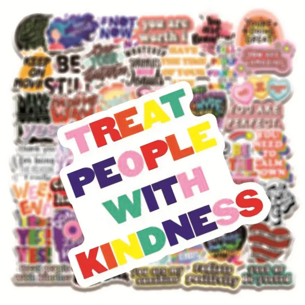 50pcs Inspirational Quote Stickers Vision Board Motivational Sticker for Adults Teens Students Teachers Aesthetic