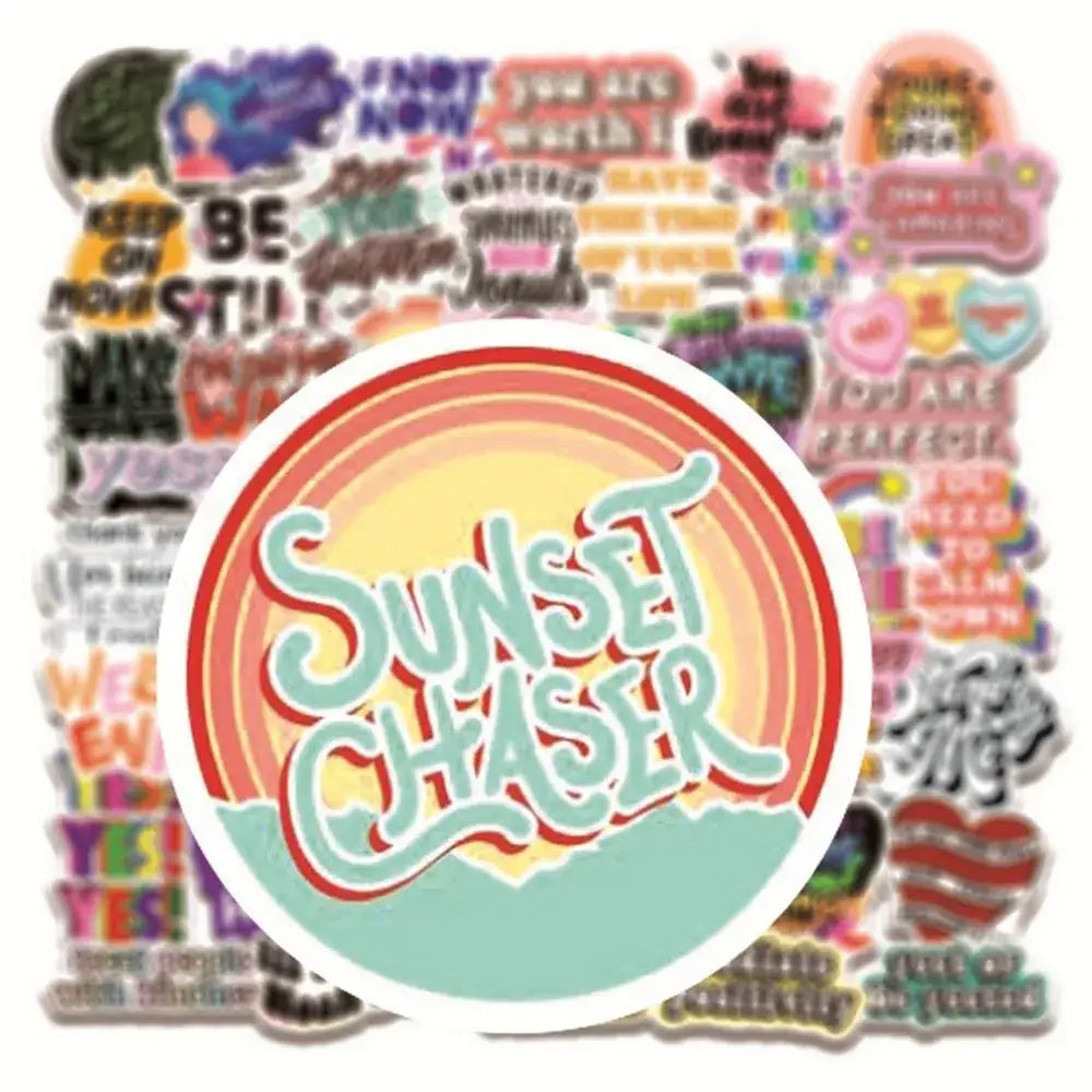 50pcs Inspirational Quote Stickers Vision Board Motivational Sticker for Adults Teens Students Teachers Aesthetic