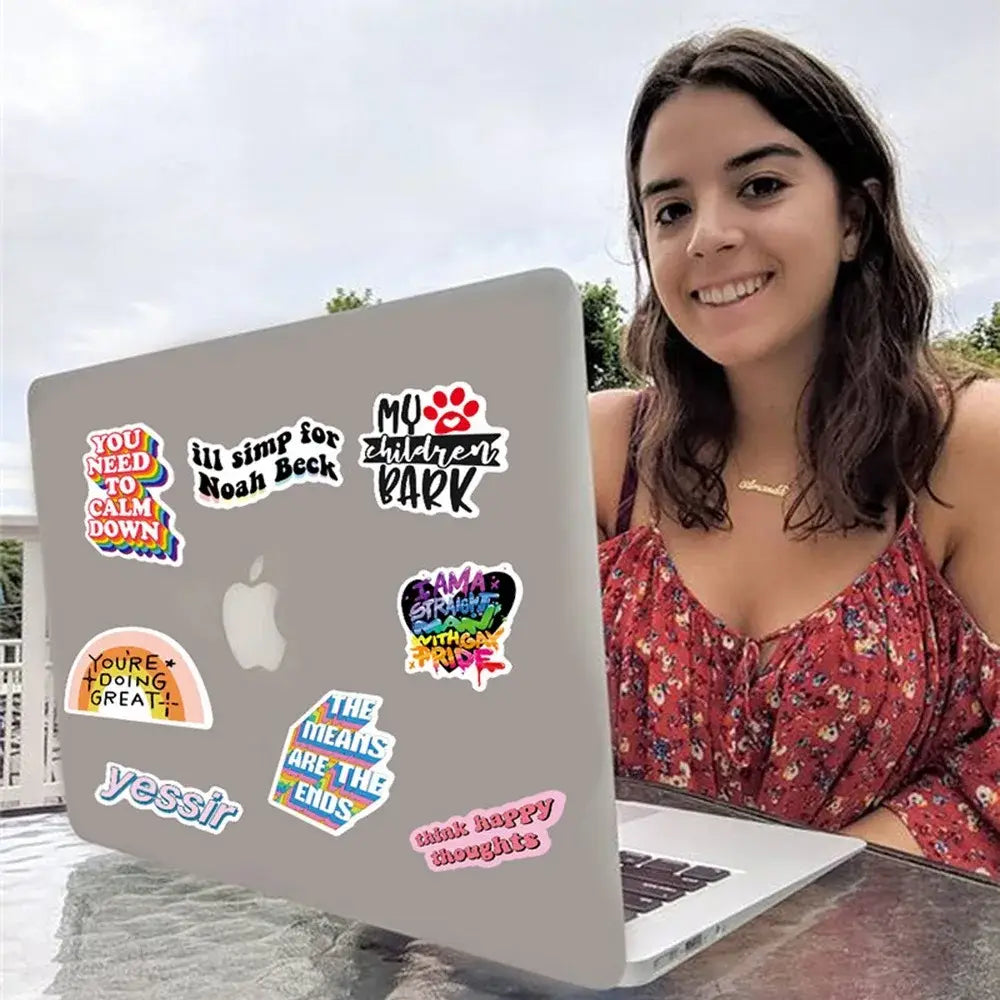 50pcs Inspirational Quote Stickers Vision Board Motivational Sticker for Adults Teens Students Teachers Aesthetic