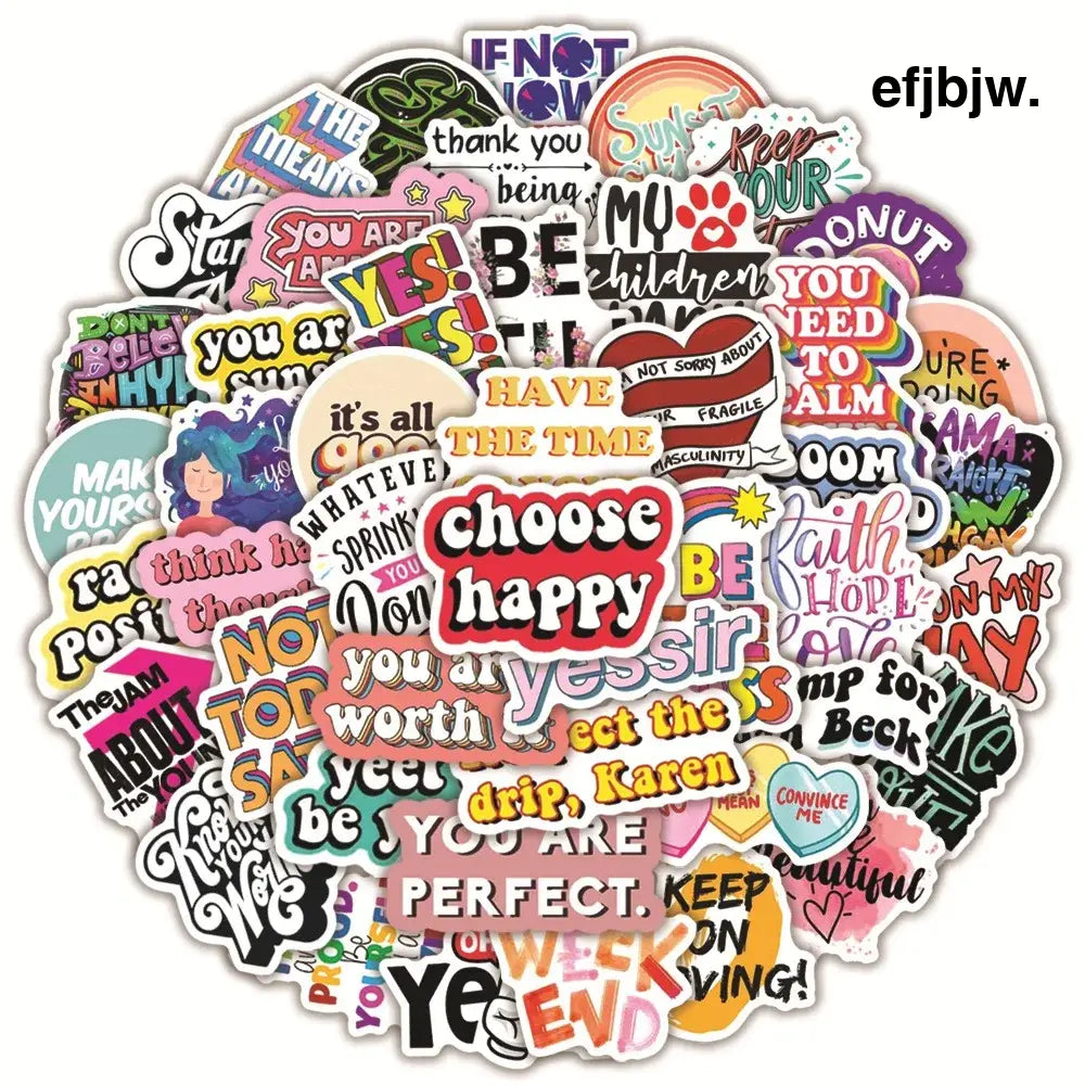50pcs Inspirational Quote Stickers Vision Board Motivational Sticker for Adults Teens Students Teachers Aesthetic