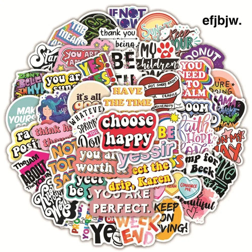 50pcs Inspirational Quote Stickers Vision Board Motivational Sticker for Adults Teens Students Teachers Aesthetic