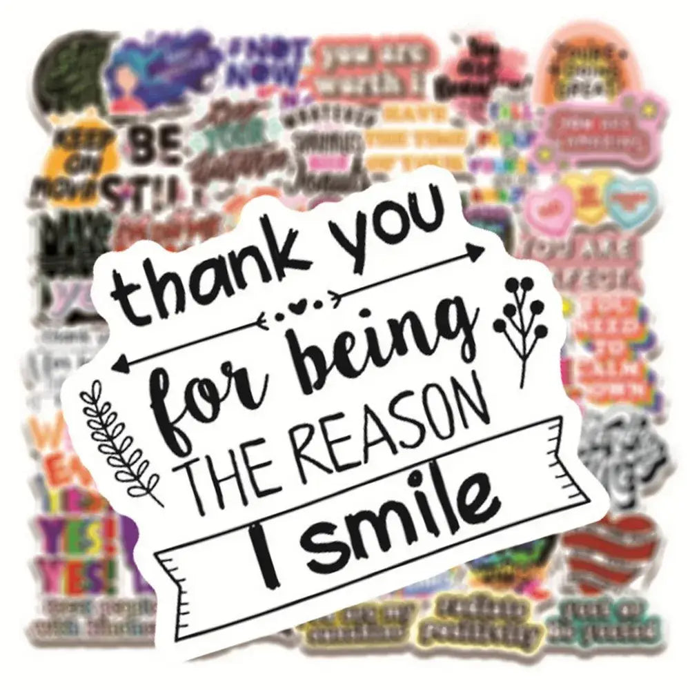 50pcs Inspirational Quote Stickers Vision Board Motivational Sticker for Adults Teens Students Teachers Aesthetic