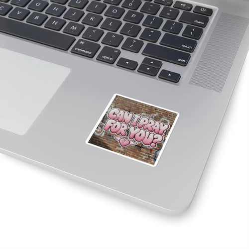 ’Can I Pray For You?’ Square Sticker, Faith Encouragement Prayer Request Decal - 2’’ × 2’’ / White - Stickers