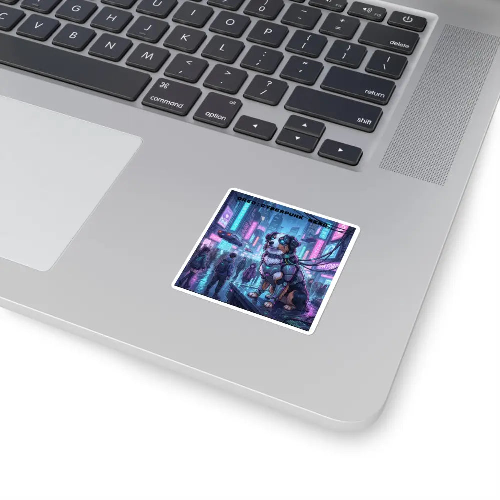 Cyberpunk King Oreo Square Sticker - 2’’ × 2’’ / White - Stickers