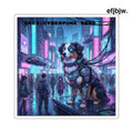 Cyberpunk King Oreo Square Sticker - 2’’ × 2’’ / White - Stickers