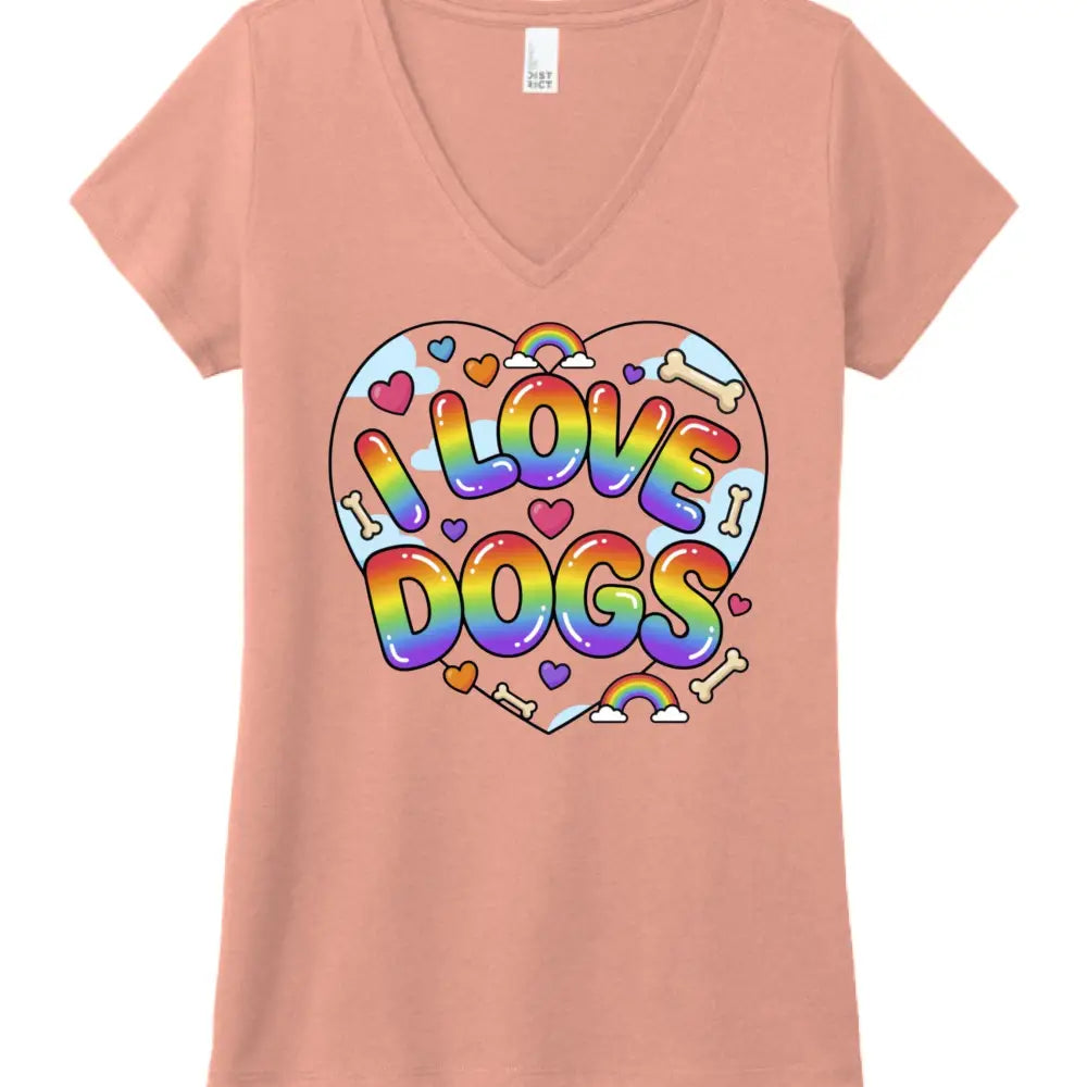 I LOVE DOGS2 - Hthrd Dsty Pch / XS - T-Shirt