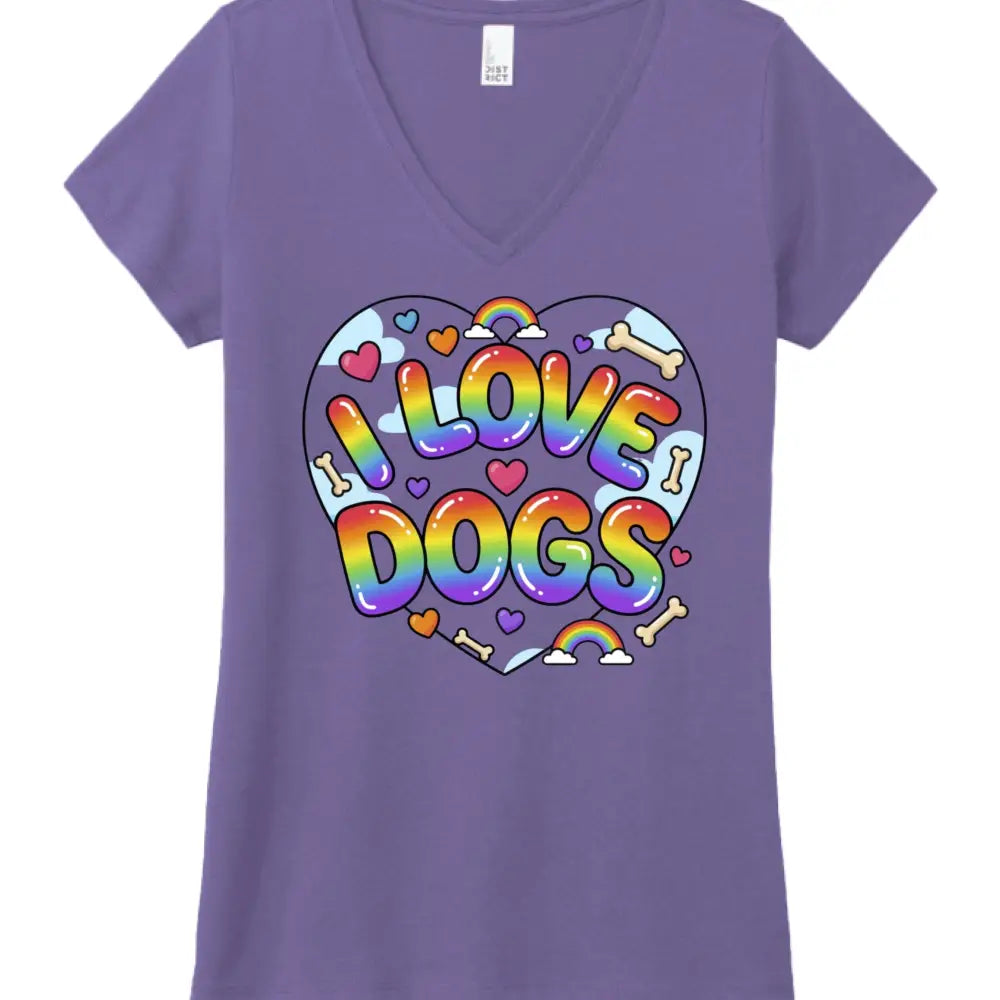 I LOVE DOGS2 - Purple Frost / XS - T-Shirt