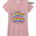 I LOVE DOGS2 - WstriaHthr / XS - T-Shirt