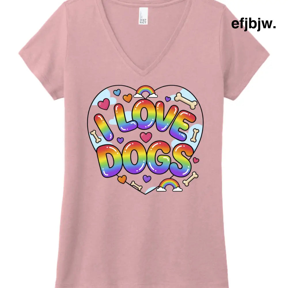 I LOVE DOGS2 - WstriaHthr / XS - T-Shirt