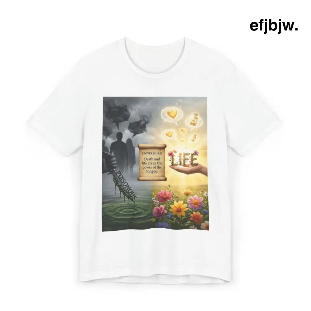 Inspirational Life Quote T-Shirt - White / S - T-Shirt