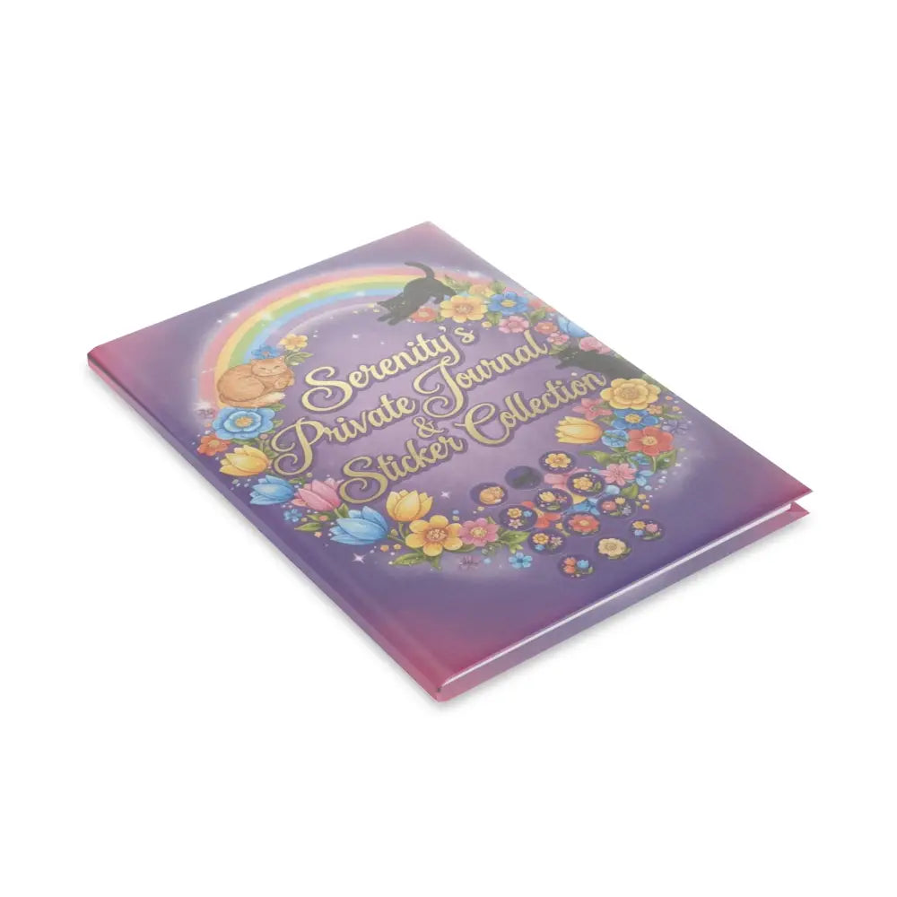Personalized Serenity Hardcover Notebook, Puffy-Cover Journal & Sticker Book for Girls - Paper products