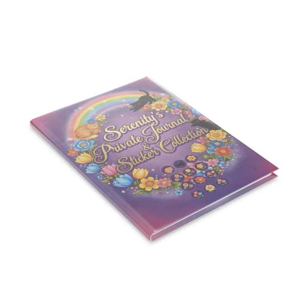 Personalized Serenity Hardcover Notebook, Puffy-Cover Journal & Sticker Book for Girls - Paper products